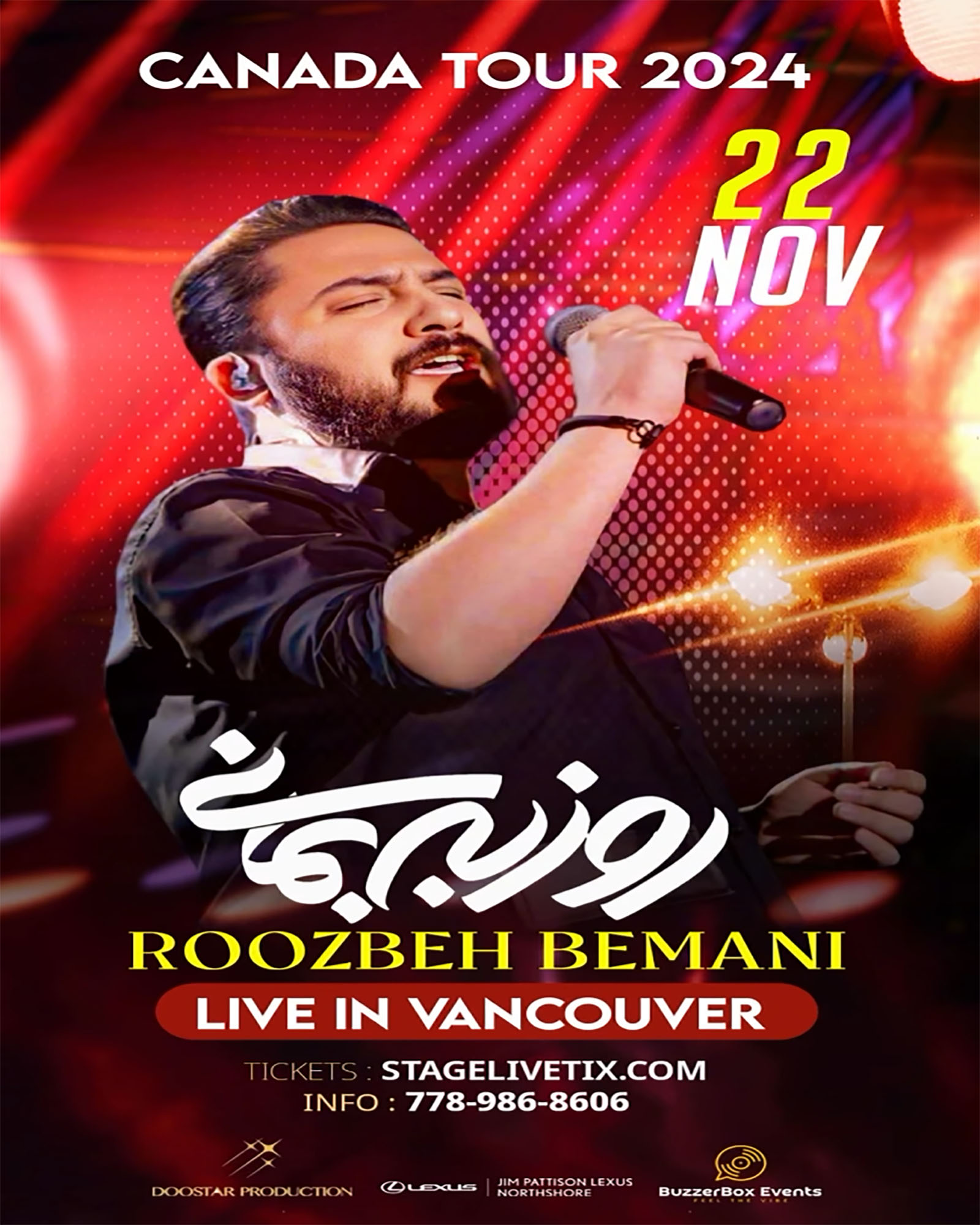 Roozbeh Bemani – Vancouver Concert 2024 – Nov 22